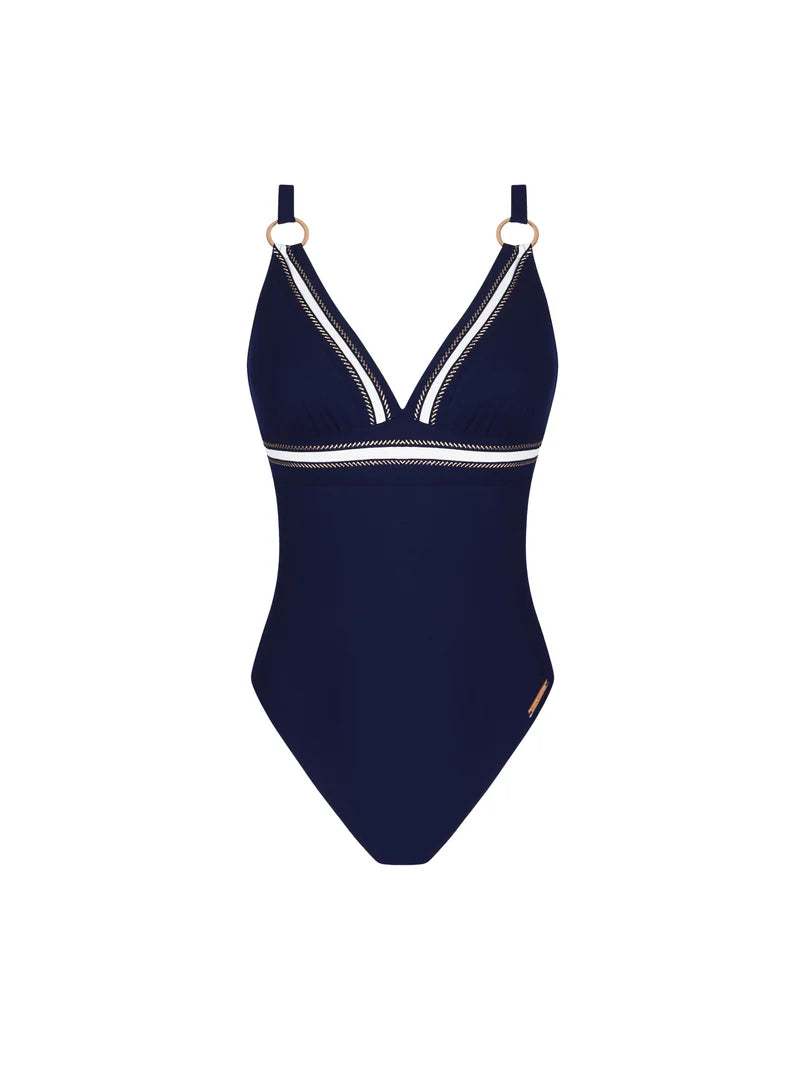 Lise Charmel Swimwear - Cordage Precieux Wireless Swimsuit Cordage Navy