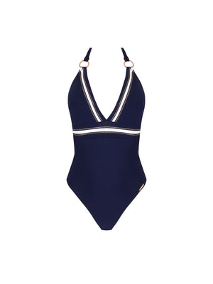 Lise Charmel Swimwear - Cordage Precieux Wireless Seduction Halter Swimsuit Cordage Navy