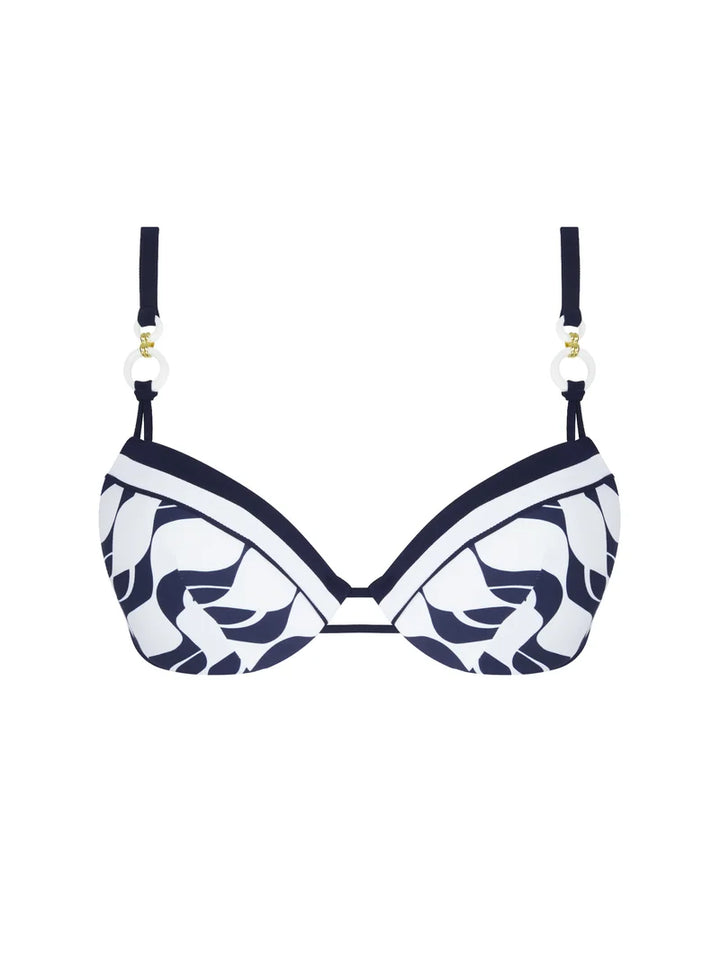 Lise Charmel Swimwear - Danse Des Vagues Padded Plunge Bikini Danse Blue