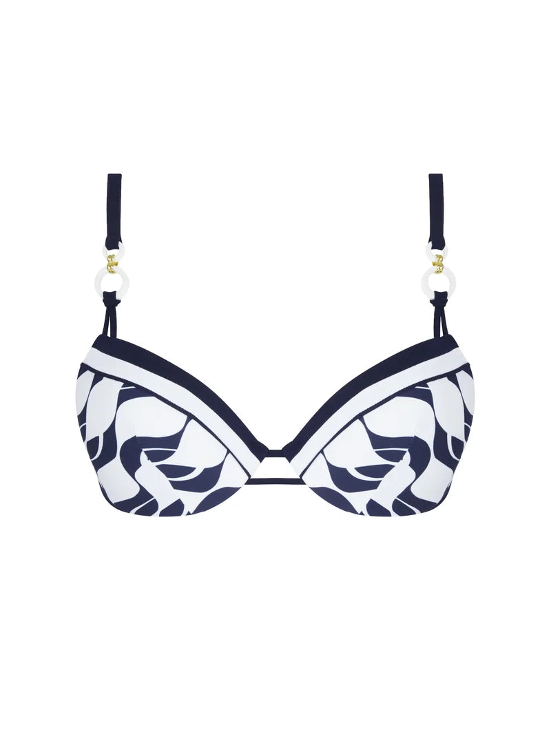 Lise Charmel Swimwear - Danse Des Vagues Padded Plunge Bikini Danse Blue