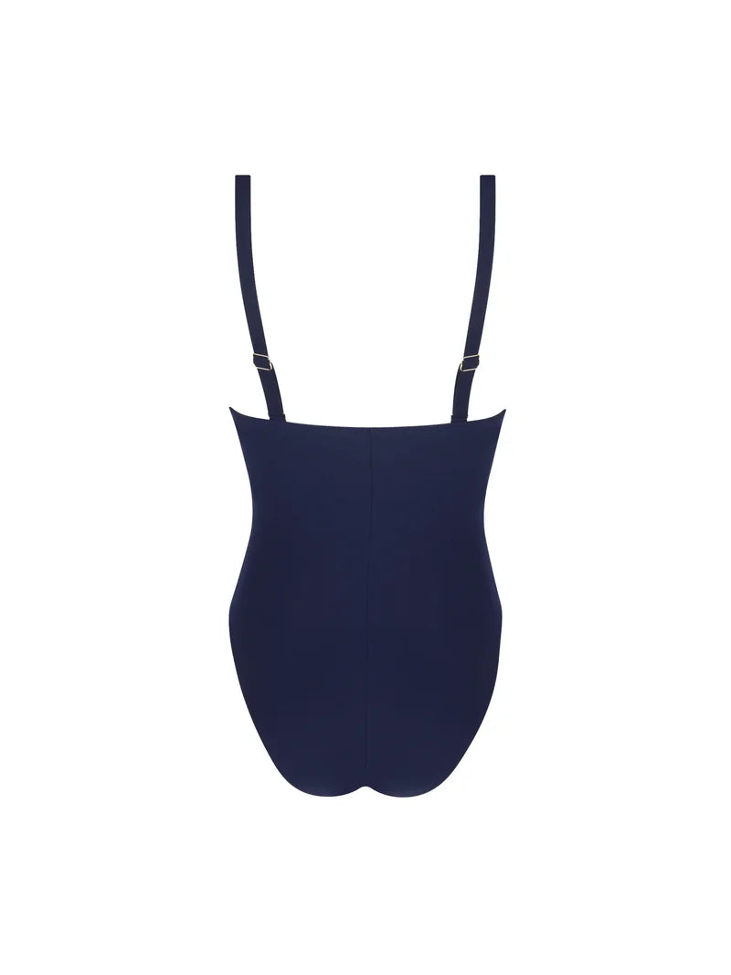 Lise Charmel Swimwear - Danse Des Vagues Wireless Swimsuit High Back Danse Blue