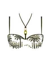 Lise Charmel Swimwear - Palmier Audace Cropped Bustier Bikini Kaki Audace