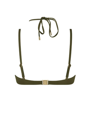 Lise Charmel Swimwear - Palmier Audace Cropped Bustier Bikini Kaki Audace