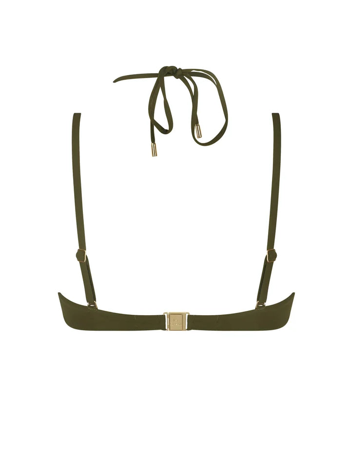 Lise Charmel Swimwear - Palmier Audace Cropped Bustier Bikini Kaki Audace