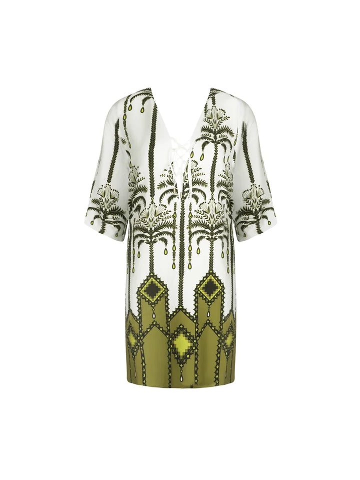 Lise Charmel Swimwear - Palmier Audace 3/4 Sleeve Tunic Kaki Audace
