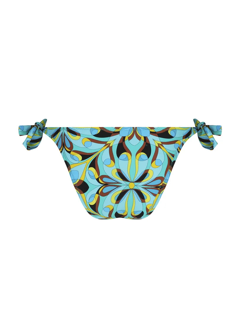 Antigel Swimwear by Lise Charmel - La Psychedelique Bikini With Narrow Sides Bleu Vibrant
