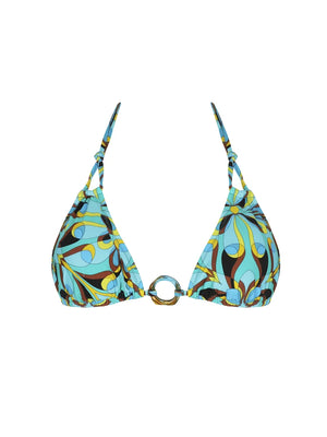 Antigel Swimwear by Lise Charmel - La Psychedelique Soft Padded Triangle Bikini Bleu Vibrant