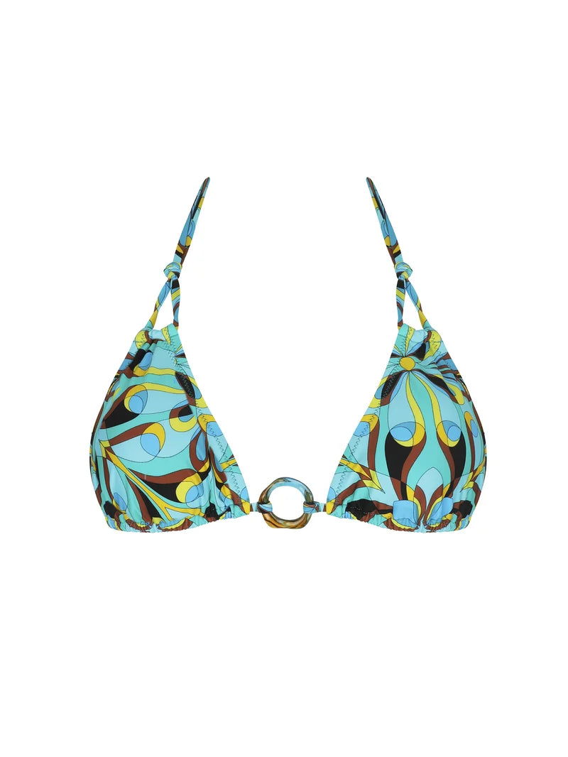 Antigel Swimwear by Lise Charmel - La Psychedelique Soft Padded Triangle Bikini Bleu Vibrant