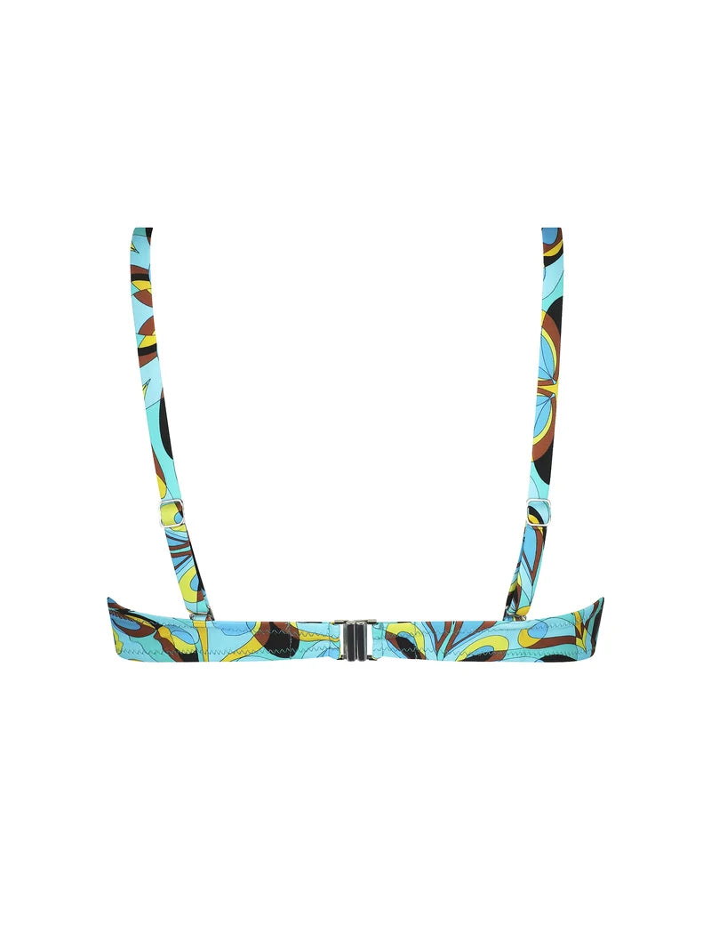 Antigel Swimwear by Lise Charmel - La Psychedelique Padded Bikini Top Bleu Vibrant