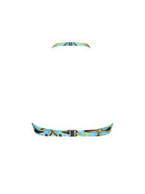 Antigel Swimwear by Lise Charmel - La Psychedelique Strapless Bandeau Bikini Bleu Vibrant