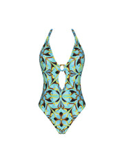 Antigel Swimwear by Lise Charmel - La Psychedelique Multi-Position Wireless Swimsuit Bleu Vibrant