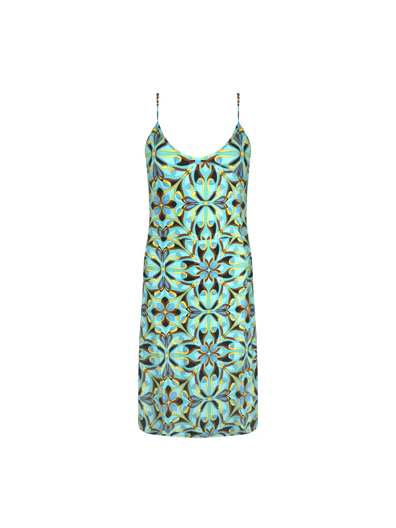 Antigel Swimwear by Lise Charmel - La Psychedelique Beach Dress Bleu Vibrant