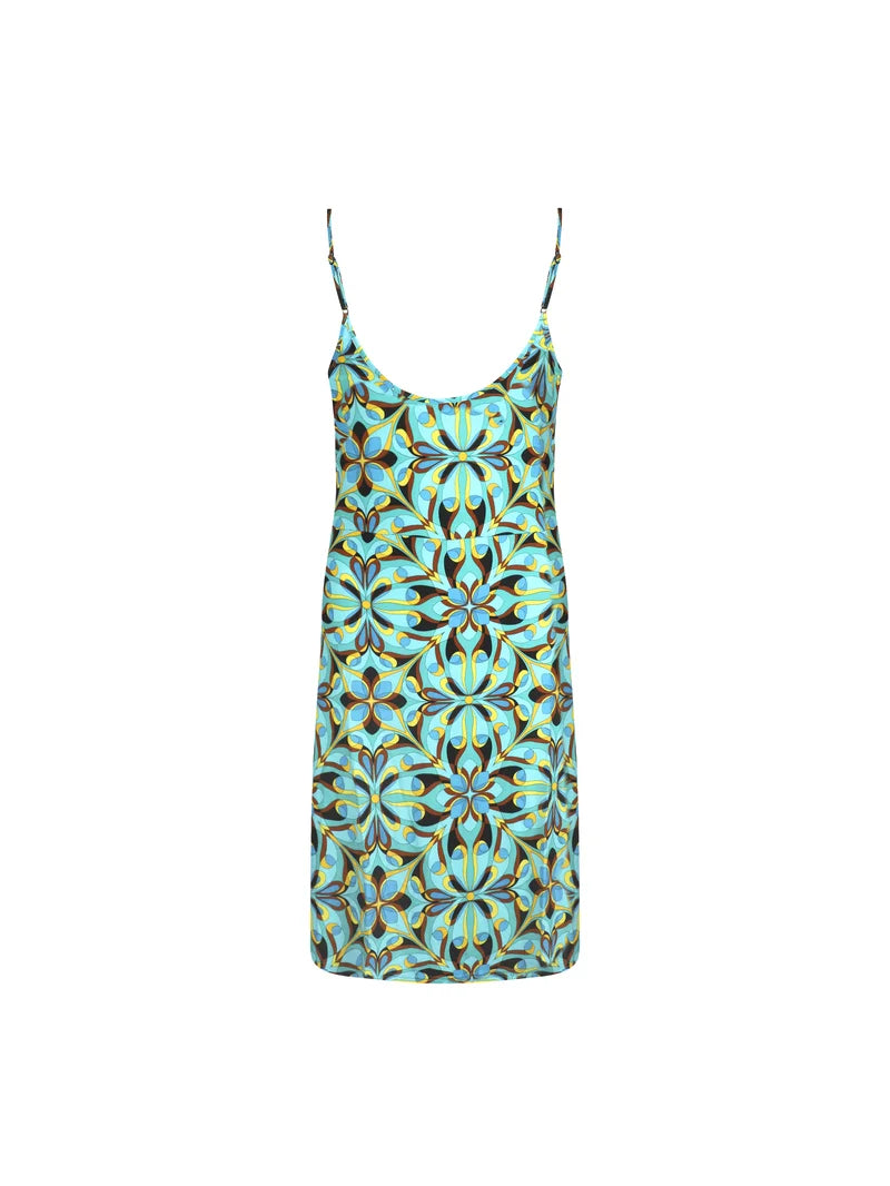 Antigel Swimwear by Lise Charmel - La Psychedelique Beach Dress Bleu Vibrant