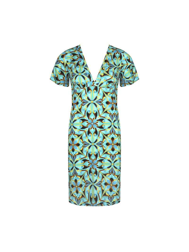 Antigel Swimwear by Lise Charmel - La Psychedelique Town Dress Bleu Vibrant
