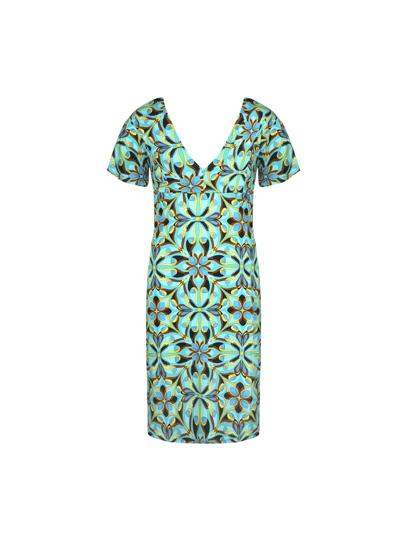 Antigel Swimwear by Lise Charmel - La Psychedelique Town Dress Bleu Vibrant
