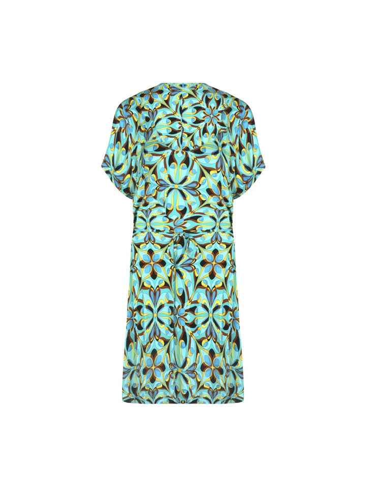 Antigel Swimwear von Lise Charmel - La Psychedelique Kurzarmtunika mit Bindeband, leuchtendes Blau