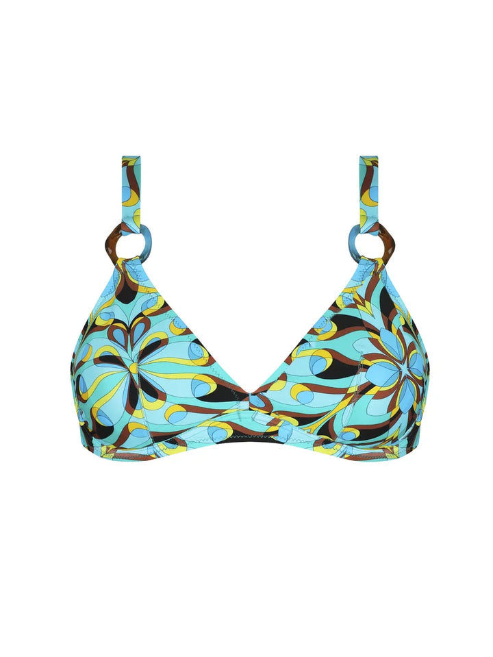 Antigel Swimwear von Lise Charmel - La Psychedelique Neckholder-Bikini-Oberteil mit Bügeln, Blau, leuchtend