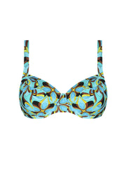 Antigel Swimwear by Lise Charmel - La Psychedelique Balconet Top Bleu Vibrant