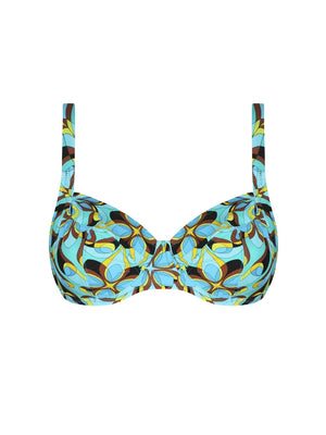 Antigel Swimwear by Lise Charmel - La Psychedelique Balconet Top Bleu Vibrant