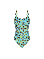Antigel Swimwear by Lise Charmel - La Psychedelique Full Cup Wired Swimsuit Bleu Vibrant