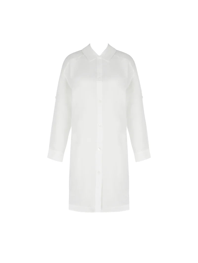 Lise Charmel Swimwear - Voyage D'ete Long Sleeved Long Shirt Blanc