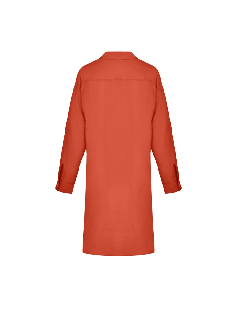 Lise Charmel Swimwear - Voyage D'ete Long Sleeved Long Shirt Orange Sillage