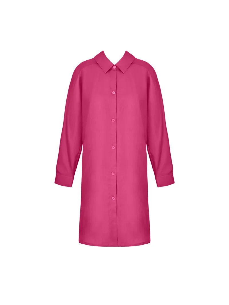Lise Charmel Swimwear - Voyage D'ete Long Sleeved Long Shirt Fuschia Sillage