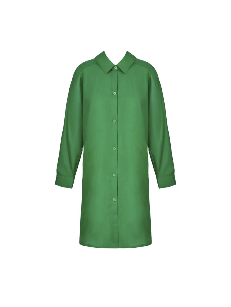 Lise Charmel Swimwear - Voyage D'ete Long Sleeved Long Shirt Vert Sillage