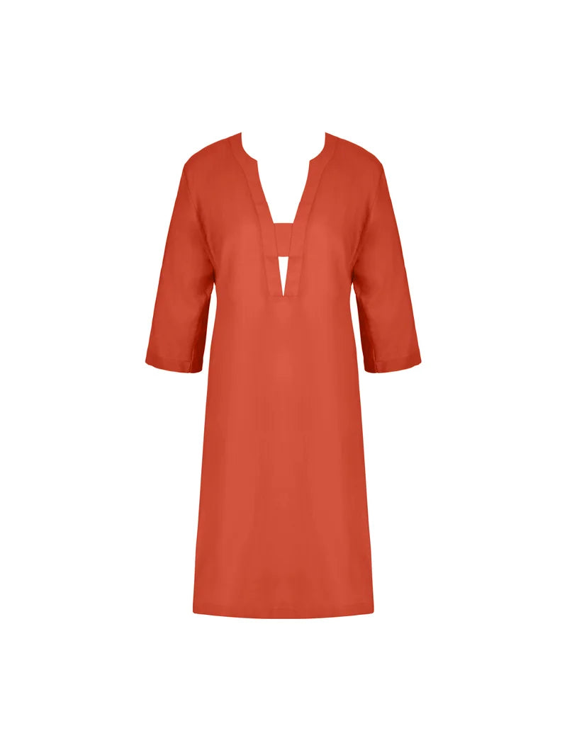 Lise Charmel Swimwear - Voyage D'ete 3/4 Sleeved Shirt Orange Sillage