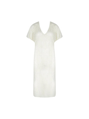 Antigel Swimwear by Lise Charmel - La Sexy Resille Long Caftan Nacre Resille