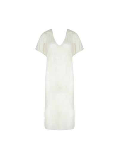 Antigel Swimwear by Lise Charmel - La Sexy Resille Long Caftan Nacre Resille