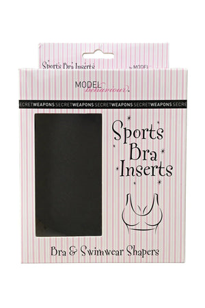 Secret Weapons - Va Va Voom Cleavage Sports Bra Inserts Black