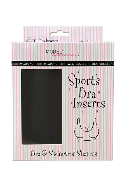 Secret Weapons - Va Va Voom Cleavage Sports Bra Inserts Black