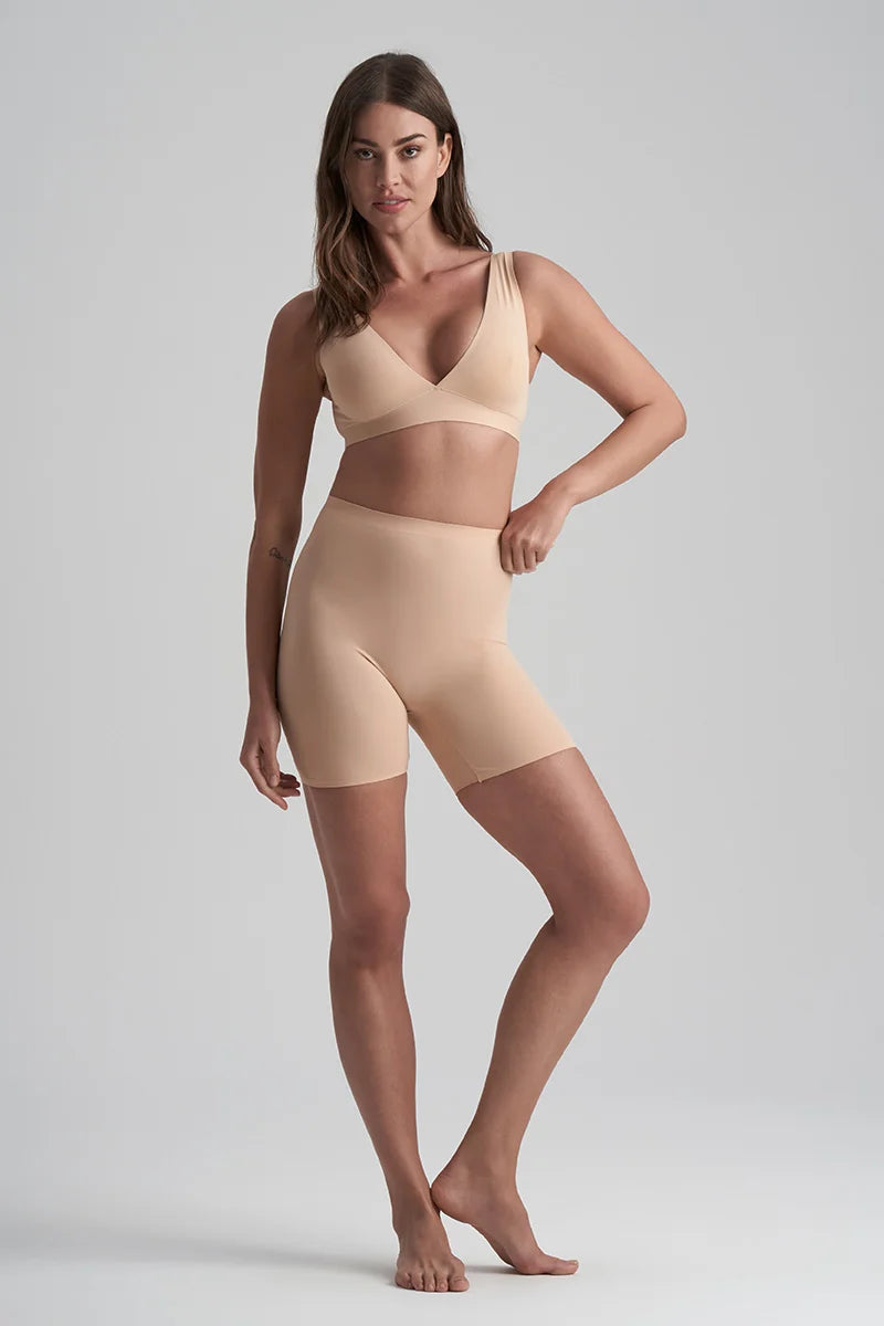 ByeBra - Invisible Shapewear Light Support Bra Top Deep Plunge Beige