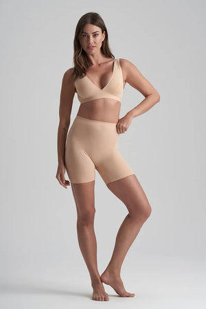 ByeBra - Invisible Shapewear Light Support Bra Top Deep Plunge Beige