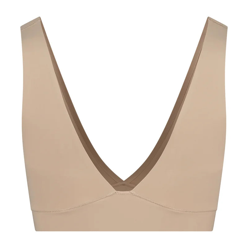 ByeBra - Invisible Shapewear Light Support Bra Top Deep Plunge Beige