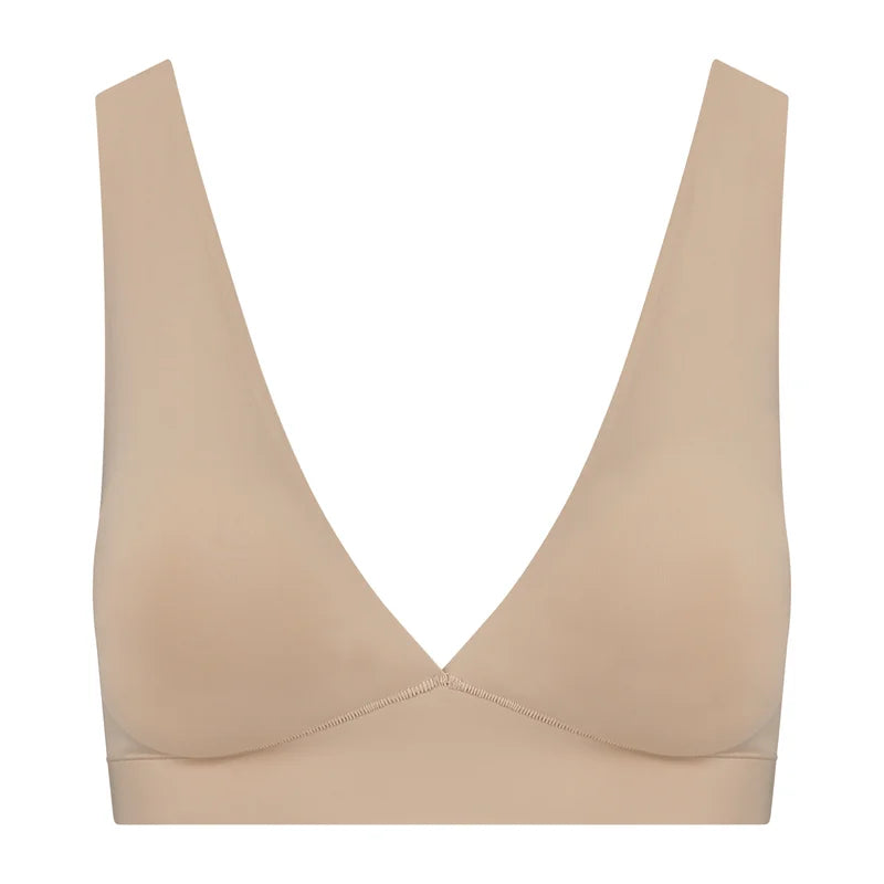 ByeBra - Invisible Shapewear Light Support Bra Top Deep Plunge Beige