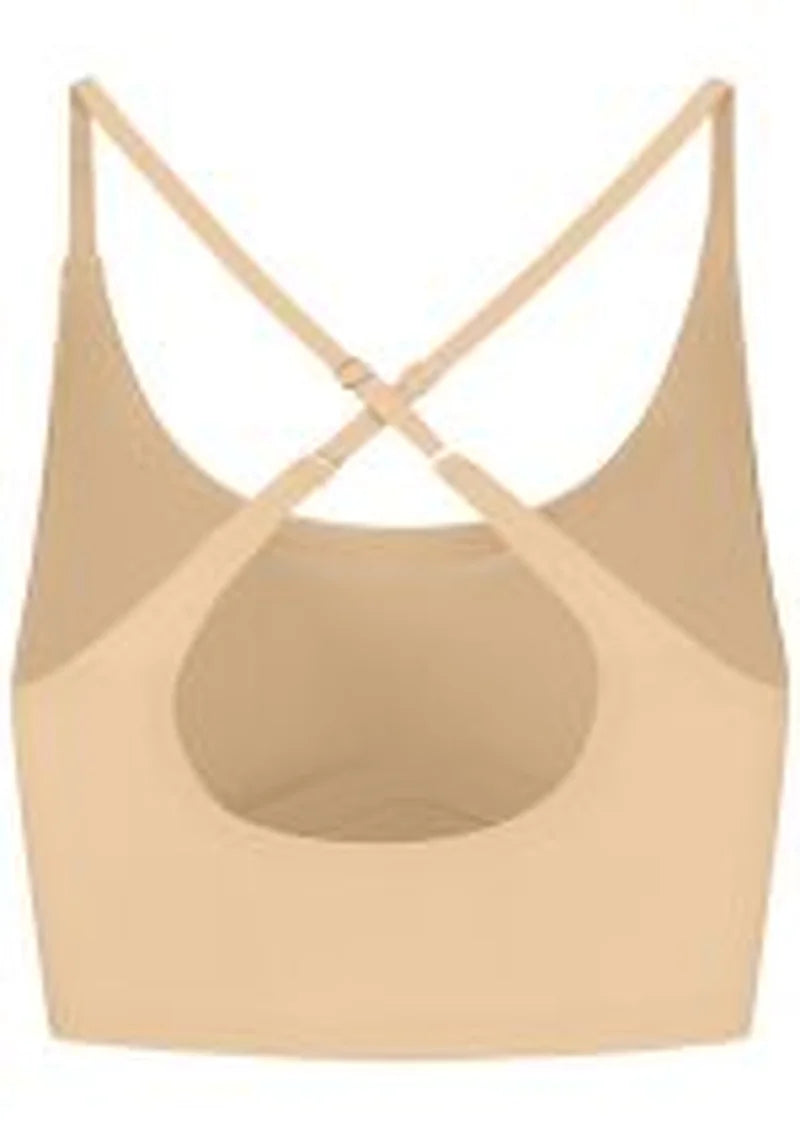 ByeBra - Invisible Shapewear Light Support Bra Top Round-Neck Beige