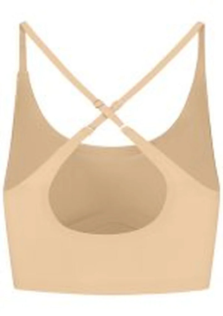ByeBra - Invisible Shapewear Light Support Bra Top Round-Neck Beige