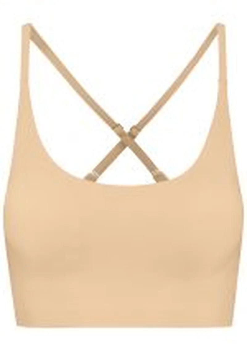 ByeBra - Invisible Shapewear Light Support Bra Top Round-Neck Beige