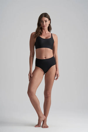 ByeBra - Invisible Shapewear Light Support Bra Top Round-Neck Black