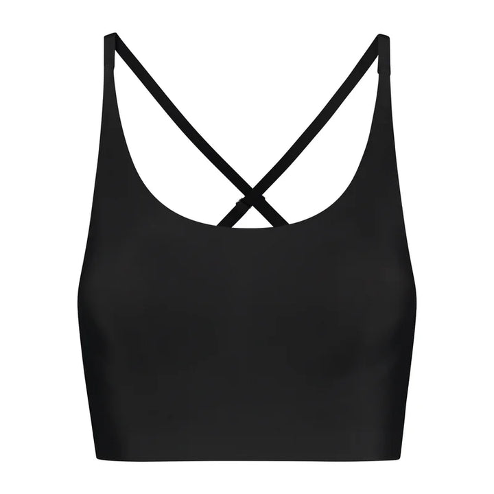 ByeBra - Invisible Shapewear Light Support Bra Top Round-Neck Black