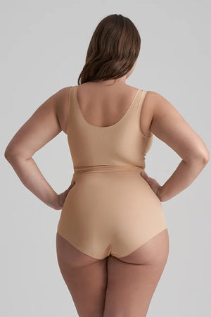 ByeBra - Invisible Shapewear Light Support Bra Top V-Neck Beige