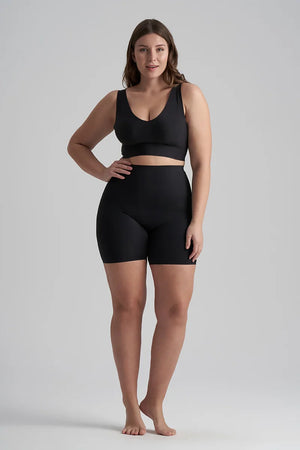 ByeBra - Invisible Shapewear Light Support Bra Top V-Neck Black