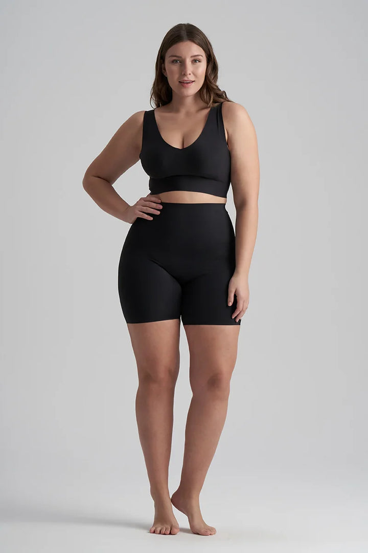 ByeBra - Invisible Shapewear Light Support Bra Top V-Neck Black