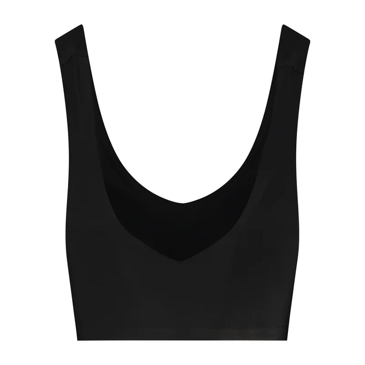ByeBra - Invisible Shapewear Light Support Bra Top V-Neck Black