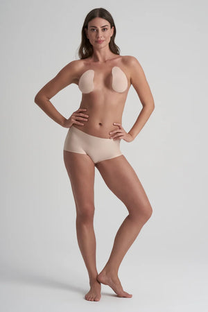 ByeBra - Tapes Breast Lift Pads + Satin Nipple Covers Beige