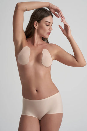 ByeBra - Tapes Breast Lift Pads + Satin Nipple Covers Beige