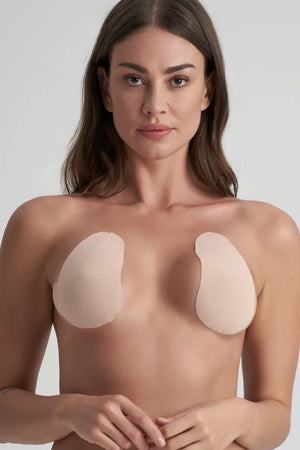 ByeBra - Tapes Breast Lift Pads + Satin Nipple Covers Beige