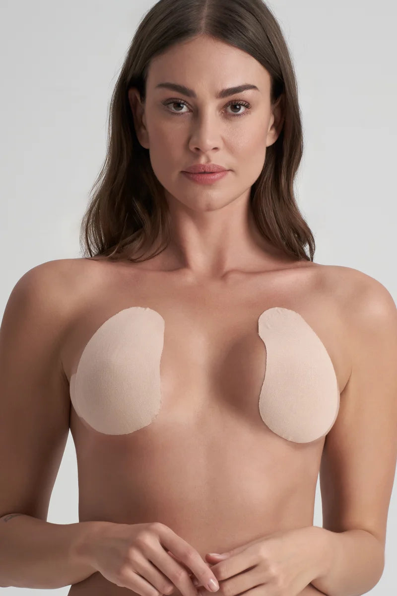 ByeBra - Tapes Breast Lift Pads + Satin Nipple Covers Beige